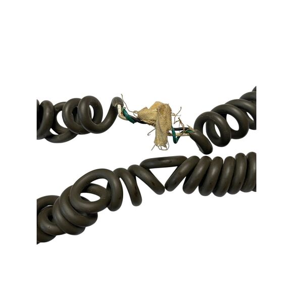 Vintage Koss K-6 Stereo Over Ear Headphones Coiled Cable Brown Electronics - Picture 8 of 14